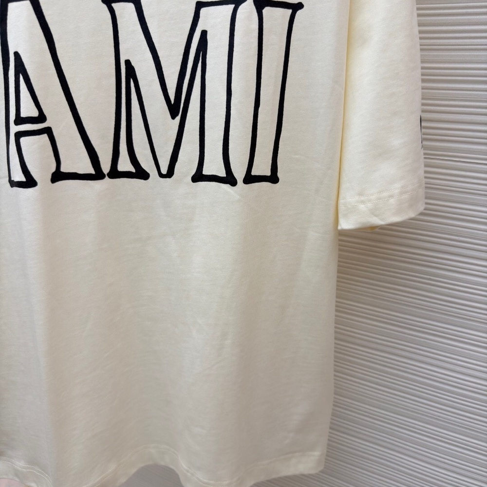 Ami Paris Letter Print Box-fit Short-sleeve - Picture 8 of 9
